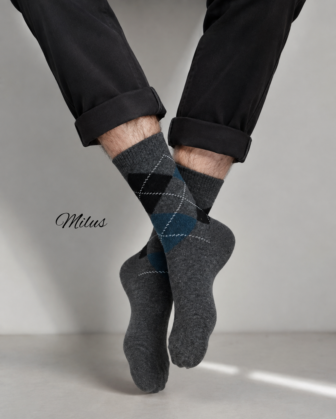 اکسسوری جوراب مردانه پشمی ساقدار وارداتی - milusboutique گرگان
