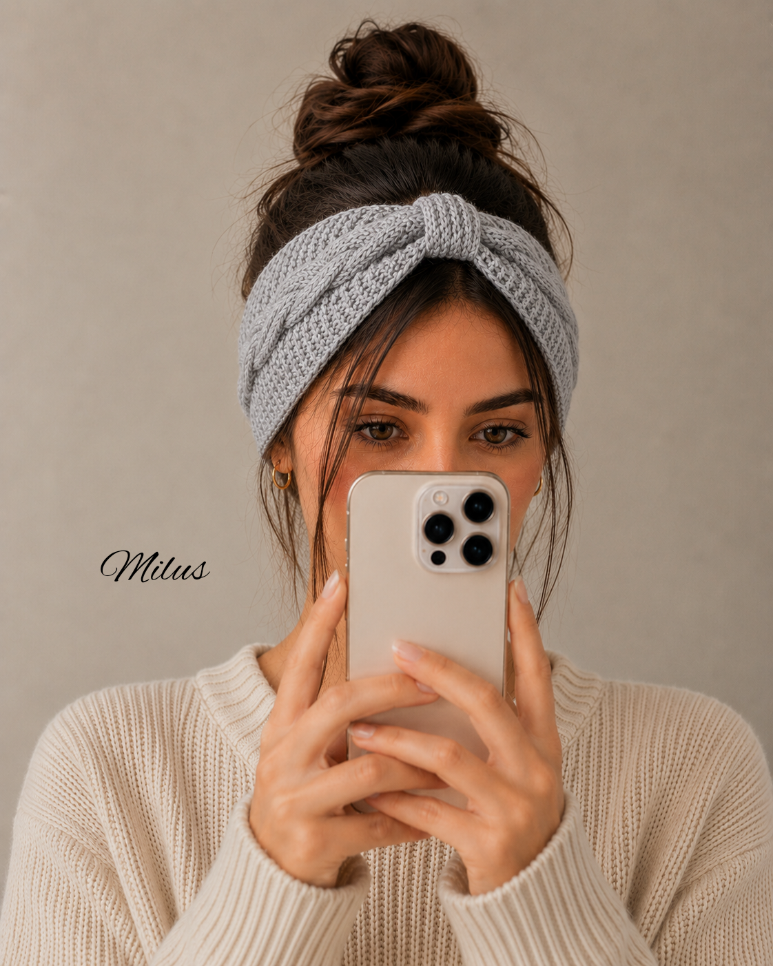 اکسسوری هدبند بافت گره ای کارولین - milusboutique گرگان